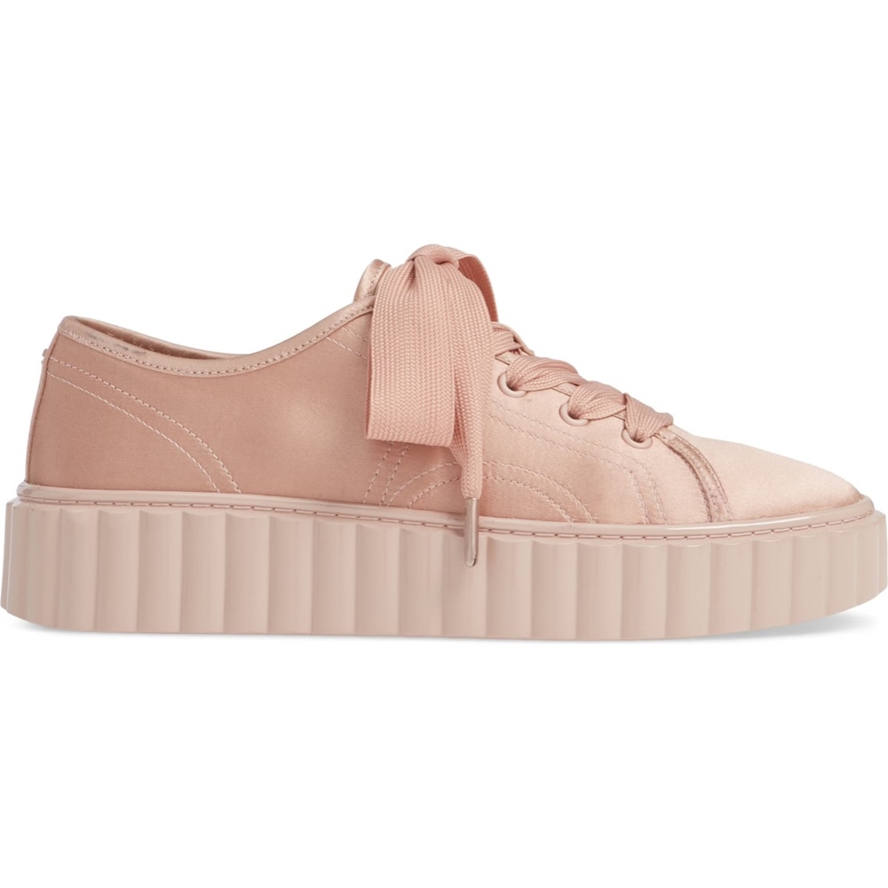 ❌SOLD❌NIB TORY BURCH Cotton/Silk Platform Scallop Shoes - Picture 3 of 13